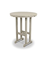 Trex Outdoor Monterey Bay Round Bar Table Table Size: 36″, Color: Sand Castle