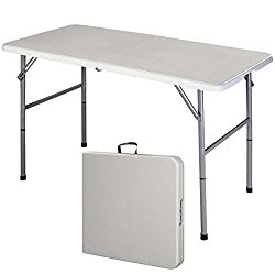 4′ Folding Table Portable Indoor Outdoor Picnic Party Dining Camp Tables Utility