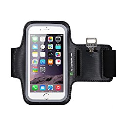 Evershow iPhone 6s Armband, Premium Water Resistant Sport Armband for iPhone 6, 6S Case Running Pouch Touch Compatible Key Holder | Also Fits Galaxy S6 Edge, S7