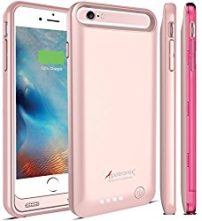 iPhone 6S Plus / iPhone 6 Plus Battery Case, Alpatronix BX140plus (5.5-inch) 4000mAh Rechargeable Protective Portable Charging Case for iPhone 6S+ 6+ [MFi Certified, iOS 10+ Support] – Rose Gold
