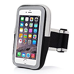 Sports Armband, INNLIFE Outdoor Water Resistant Running Armband Workout Gym Casual Arm Package with Key Holder For iphone7Plus 6Plus 6sPlus Samsung GalaxyS5 S6 S7 Edge (Black)