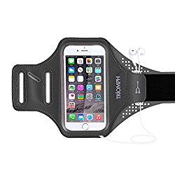 Triomph Armband for iPhone 7 iPhone 6s/6 iPods Samsung Galaxy S6/S6 Edge S5 with Screen Protecter and Key Cards Money Holder, for Runing, Workouts, Jogging, Hiking, Biking, Walking (Black 5″)