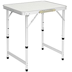Best Choice Products Aluminum Camping Picnic Folding Table Portable Outdoor, 23.5″ x 17.5″