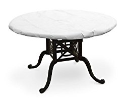 KoverRoos SupraRoos 51550 44-Inch Round Table Top Cover, 48-Inch Diameter, White