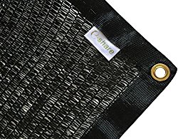 E.share 40% Black Shade Cloth Taped Edge with Grommets UV 10 ft X 20 ft