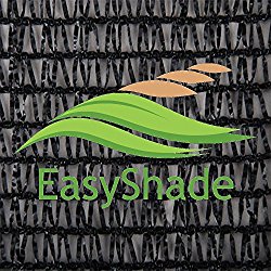Easyshade 40% Sunscreen Black Shade Cloth UV Fabric (10ft x 10 ft)