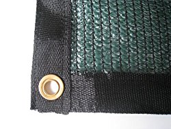 EasyShade 70% Green Shade Cloth Taped Edge with Grommets UV 12 ft x 8 ft