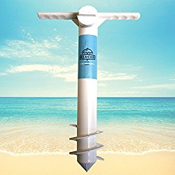 Beachr Beach Umbrella Sand Anchor | One Size Fits All | Safe Stand for Strong Winds