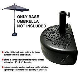 EasyGo Half Umbrella Base Weight – Water Weighted Universal Stand