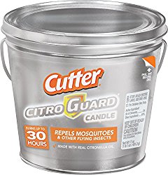 Cutter Citro Guard 17 oz Insect Repellent Bucket Candle, Silver