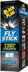 Black Flag Fly Stick Insect Trap, 6-Pack