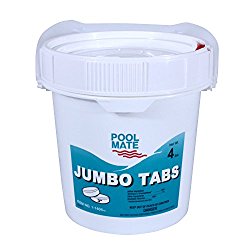 Pool Mate 1-1404 Jumbo 3-Inch Chlorine Tablets, 4-Pound