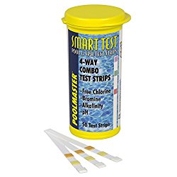 Poolmaster 22211 Smart Test 4-Way Pool and Spa Test Strips – 50ct