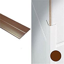 Brown UPVC Plastic Flexible Flexi Angle Trim 25mm x 25mm x 5 metres in Length by SmartHome