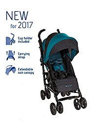 Jane Lightweight and Compact 2017 Nanuq Stroller with Carry Strap and Long Canopy (Teal)