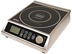Max Burton 6515 Digital ProChef-1800 Induction Cooktop, Digital Controls, 10 Adjustable Watt and 15 Temperature Settings, Timer, Program Lock, Programmable Cooking, 1800W, 120V
