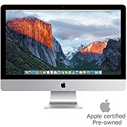 Apple iMac MK452LL/A 21.5-Inch Retina 4K Display Desktop (3.1 GHz Intel Core i5 Quad-Core, 8GB RAM, 1TB HDD, Mac OS X), Silver (Certified Refurbished)