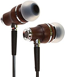 Symphonized NRG 3.0 Earbuds | Wood In-ear Noise-isolating Headphones with Mic & Volume Control (Black Night & Hazy Gray)