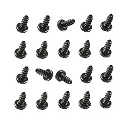 BisLinks® Black Set of Screws ( 20pcs ) Replacement Part for Sony Playstation 4 PS4