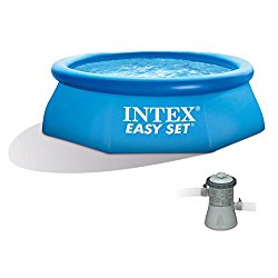 Intex 8′ x 30″ Easy Set Inflatable Swimming Pool with 330 GPH Filter Pump