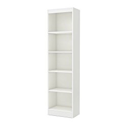 South Shore Axess Collection 5-Shelf Narrow Bookcase, Pure White
