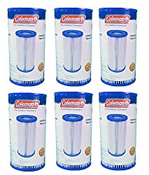 Coleman Type III A/C Pool Filter Pump Replacement Cartridge, 6-Pack | 90307