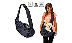 Camon Italy Pet Sling Pooch Pouch Denim Shoulder Bag Pet Tote Dog Cat Small Animal Travel