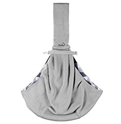 Lifepul(TM) Dog Cat Sling Carrier Bag, Reversible Pet Sling Carrier Bag For Dogs Cats UP to 10 lbs , Safe And Comfortable Travel Accessories Bring Your Pets to Have a Fantastic Trip (Grey)
