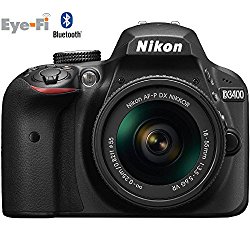 Nikon D3400 24.2 MP DSLR Camera with 18-55mm VR Lens Kit 1571B (Black) – (Certified Refurbished)