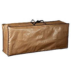 Abba Patio Outdoor Rectangular Protective Zippered Patio Seat Cushion/Cover Storage Bag, Water Resistant (79″x30″x24″)