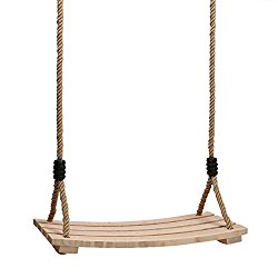 Pellor New Indoor Outdoor Chair Child Adult Wood Tree Swing Seat Chair Kid Gift 17.7×7.9×0.6 inch