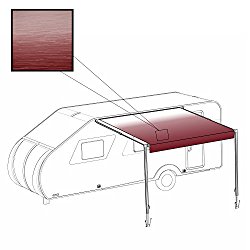 ALEKO 21X8 Feet RV Awning Fabric Replacement for Retractable Awning, Burgundy Color
