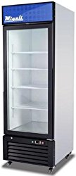 Migali C-23RM Competitor Series Refrigerator Merchandiser, 27″ W, 23.0 cu. ft. Capacity, 1 Hinged Glass Door, White Sides/White Interior/Black Front