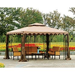 10 x 12 Double Roof Gazebo Replacement Canopy