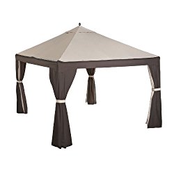 Garden Winds Replacement Canopy for Garden Treasures Gazebo with RipLock Technology