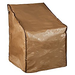Abba Patio Outdoor Patio Single Porch Leisure Chair Cover, Water Resistant, 31” L x 27.5” W x 40” H, Brown