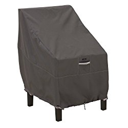Classic Accessories Ravenna Patio High Back Chair Cover – Premium Outdoor Furniture Cover with Durable and Water Resistant Fabric, Taupe (55-144-015101-EC)