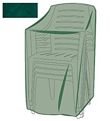 Outdoor Furniture All-Weather Cover for Stacking Chairs, in Green