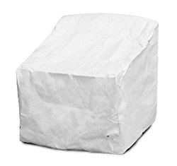 KoverRoos DuPont Tyvek 29302 Deep Seating Super Lounge Chair Cover, 43-Inch Width by 40-Inch Diameter by 31-Inch Height, White