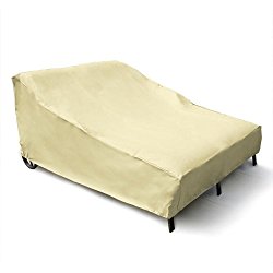 Mr. Bar-B-Q Backyard Basics Eco-Cover PVC Free Double Chaise Lounge Cover