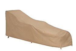 Protective Covers Weatherproof Single Chaise Lounge Cover, Tan