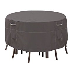 Classic Accessories 55-186-015101-EC Ravenna Patio Bistro Table & Chairs Set Cover, Large