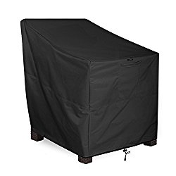 KHOMO GEAR – PANTHER Series – Patio Chair Cover – Heavy Duty Premium Outdoor Furniture Cover – Black