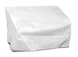 KoverRoos DuPont Tyvek 22350 2-Seat/Loveseat Cover, 54-Inch Width by 38-Inch Diameter by 31-Inch Height, White