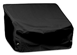 KoverRoos Weathermax 72350 2-Seat/Loveseat Cover, 54-Inch Width by 38-Inch Diameter by 31-Inch Height, Black