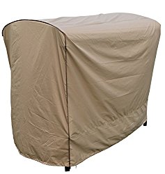SORARA Swing Chair Cover Outdoor 3 Triple Seater Hammock Swing Glider Canopy Cover, All Weather Protection, Water Resistant, 80″L x 57″W x 72″H
