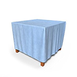 Budge All-Seasons Square Patio Table Cover / Ottoman Cover, Small (Blue)