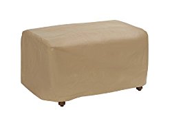 Protective Covers Weatherproof Ottoman Cover, Small, Tan