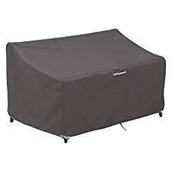 Classic Accessories Ravenna Deep Seated Patio Loveseat Cover – Premium Outdoor Furniture Cover with Durable and Water Resistant Fabric, Medium (55-423-035101-EC)