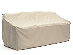 CoverMates – Outdoor Patio Sofa Cover – 88W x 40D x 36H – Elite Collection – 3 YR Warranty – Year Around Protection – Khaki